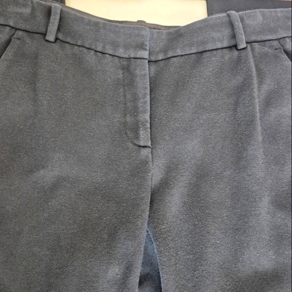 Theory Womens Black Stretch Cotton Straight Leg Trouser Pant w/ Pockets- Size 10 - Picture 5 of 16